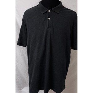 Steve & Barry's Mens XL Blackish Grey Short Sleeve Heavyweight Polo Shirt